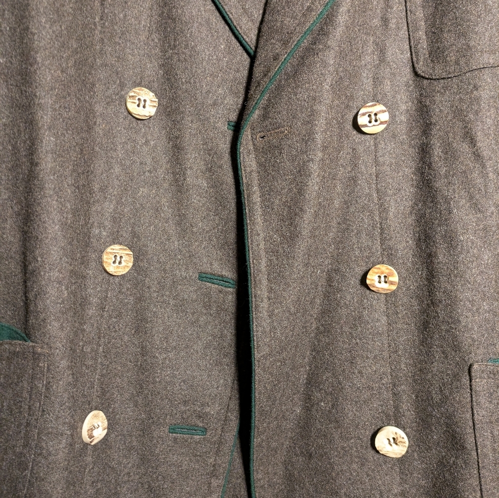 Zeiler Men's Gray Double-Breasted Jacket Size 42 - Picture 3 of 12
